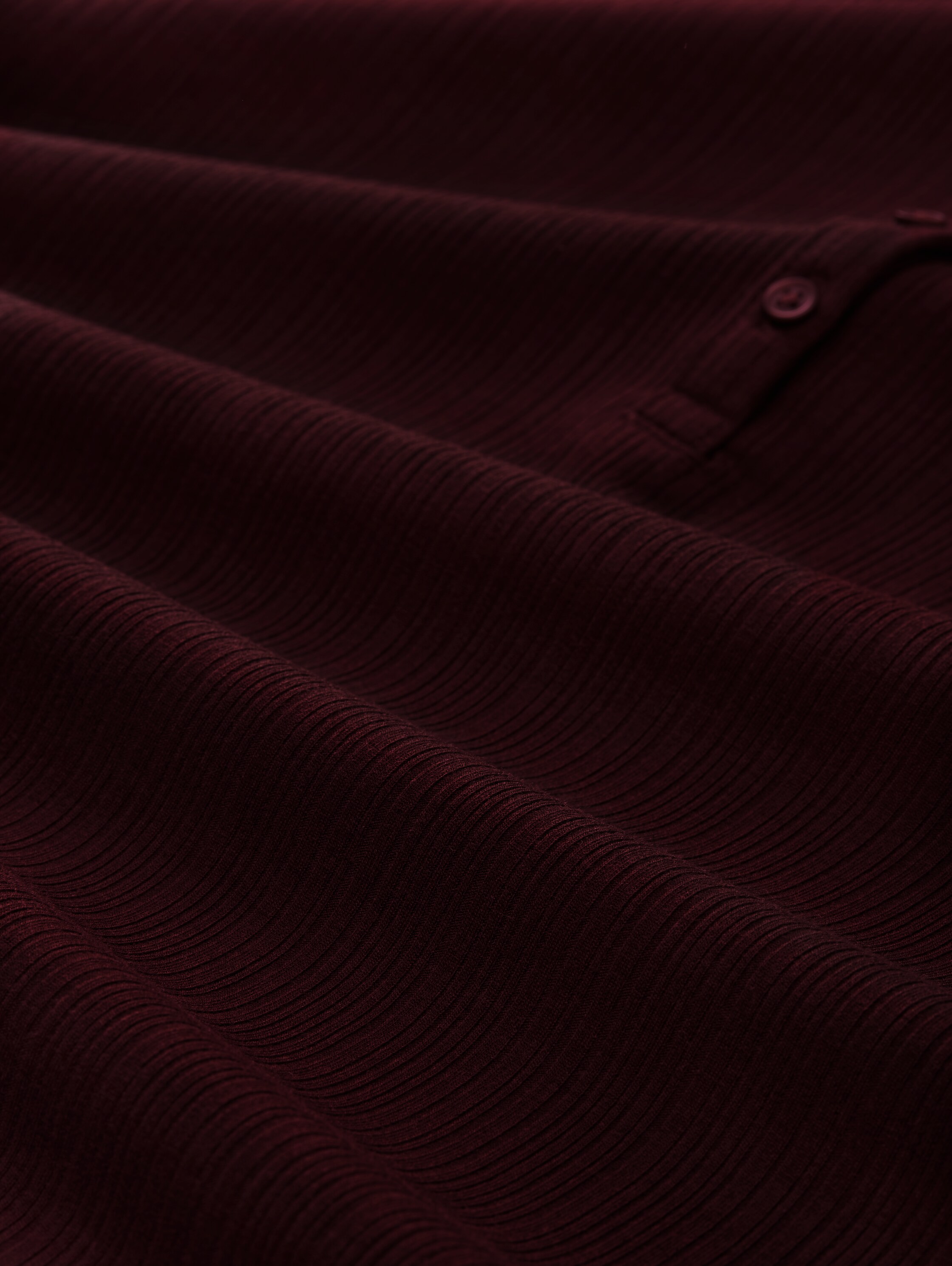 Slim fit Henley long-sleeved shirt - dark_pecan_brown - 