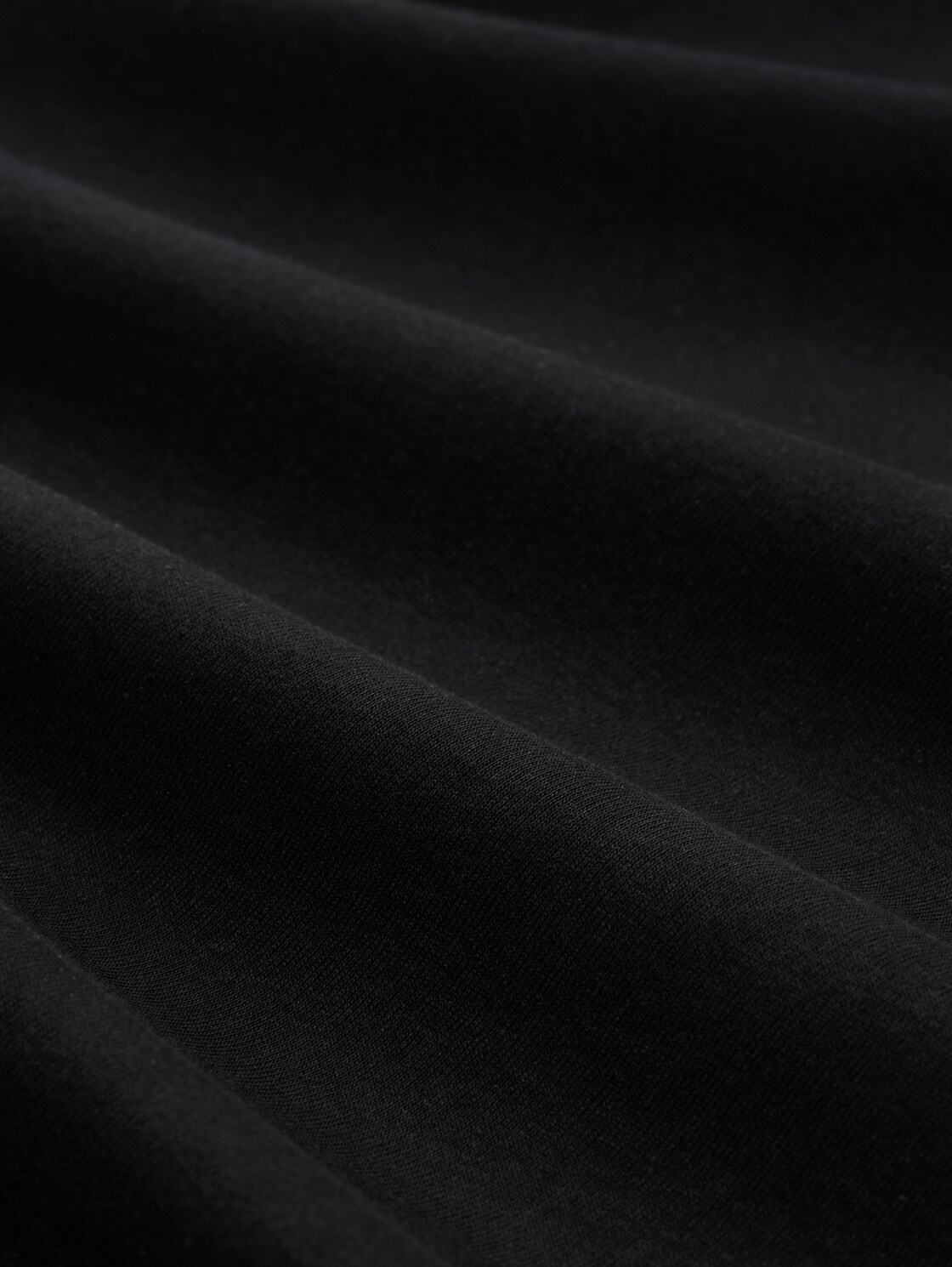 Slim Fit Langarmshirt mit Glitzer-Logo - deep black - Material-Ansicht