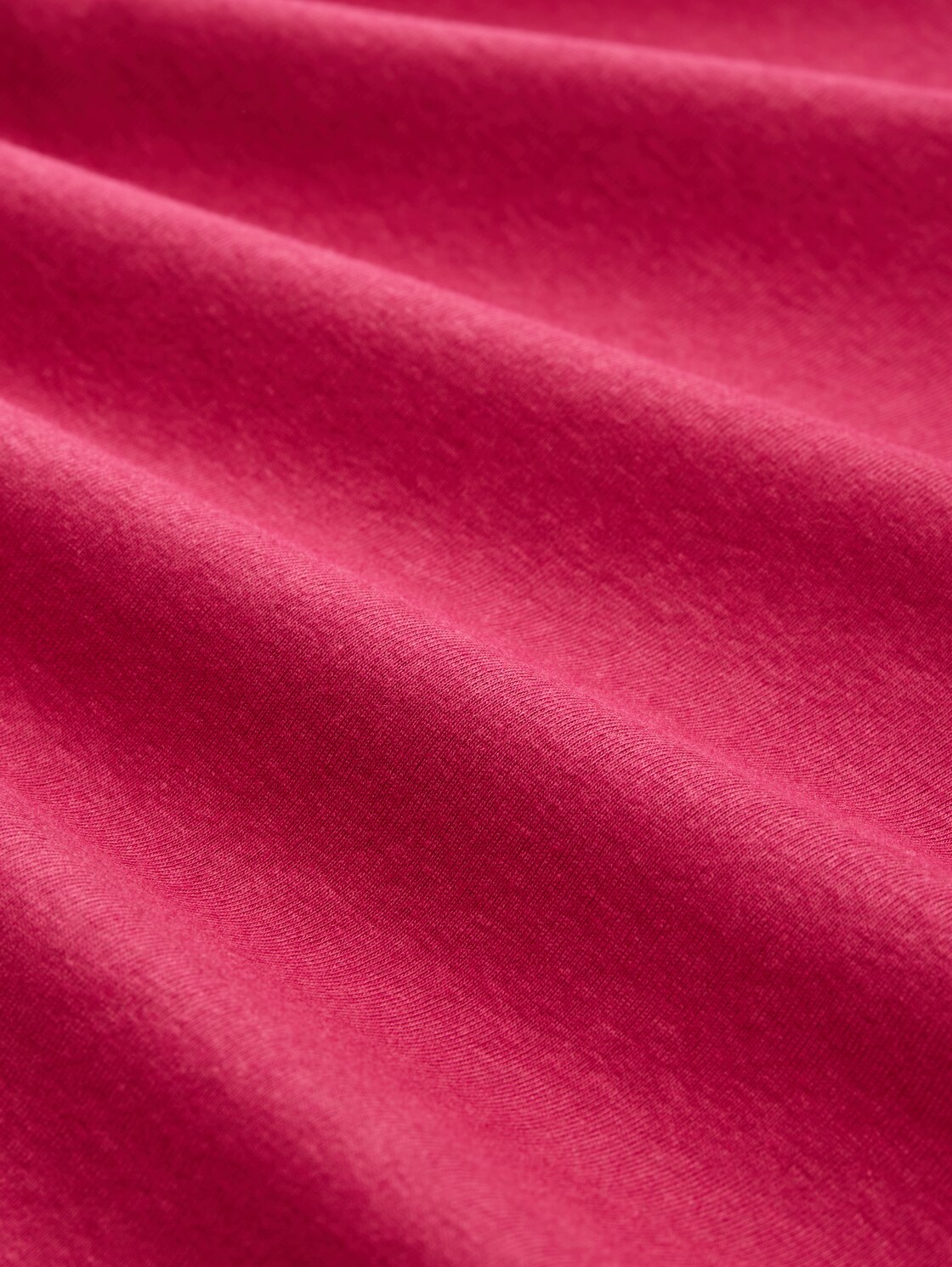 Slim Fit Langarmshirt mit Glitzer-Logo - dark pink - Material-Ansicht