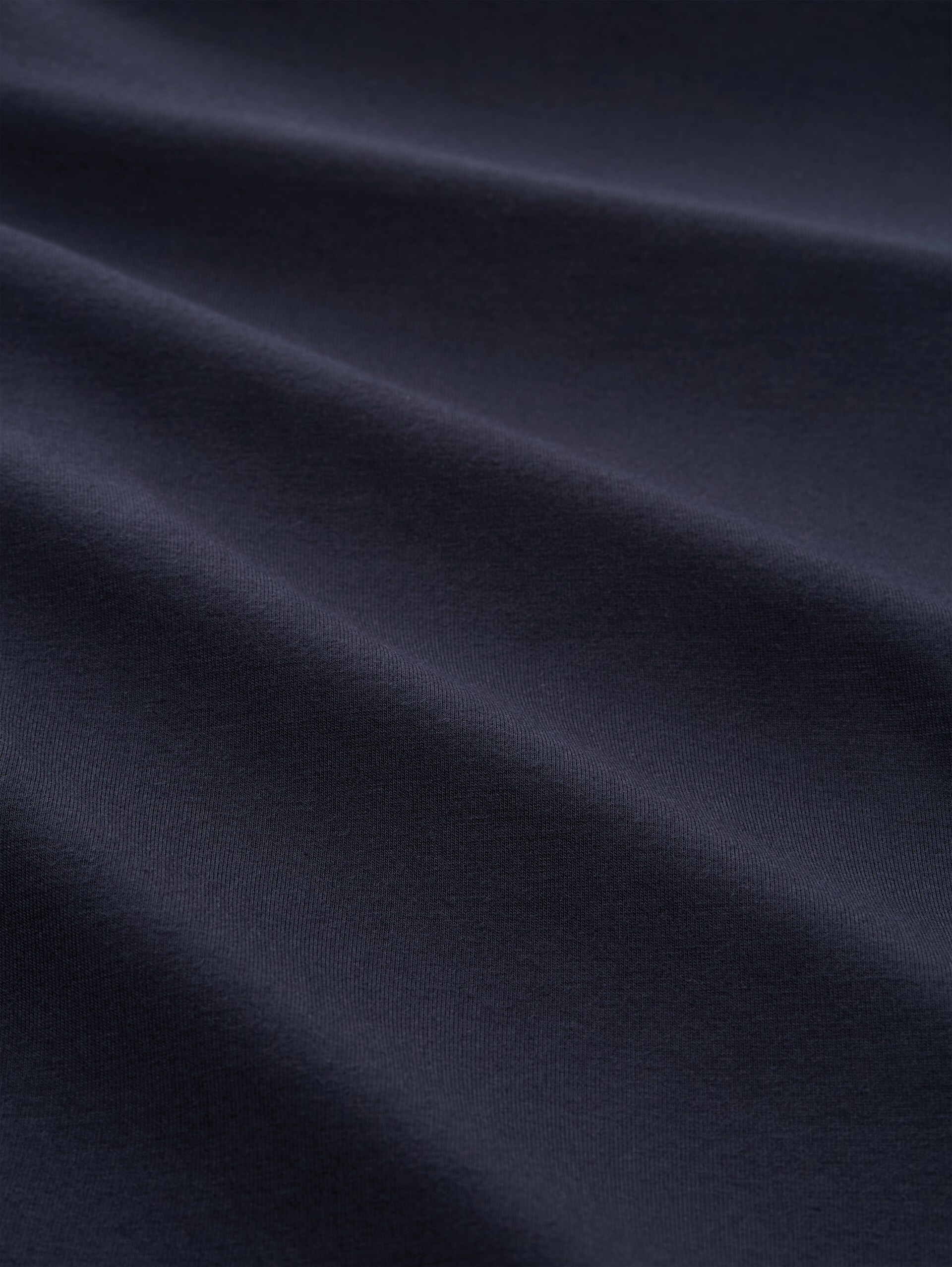 Slim Fit Langarmshirt mit U-Boot-Ausschnitt - sky captain blue - Material-Ansicht
