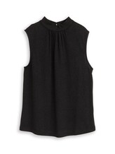 Sélectionné, Top à effet pailleté par Tom Tailor, noires