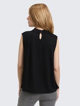 Top à effet pailleté - deep black - Découpe Vue arrière du modèle