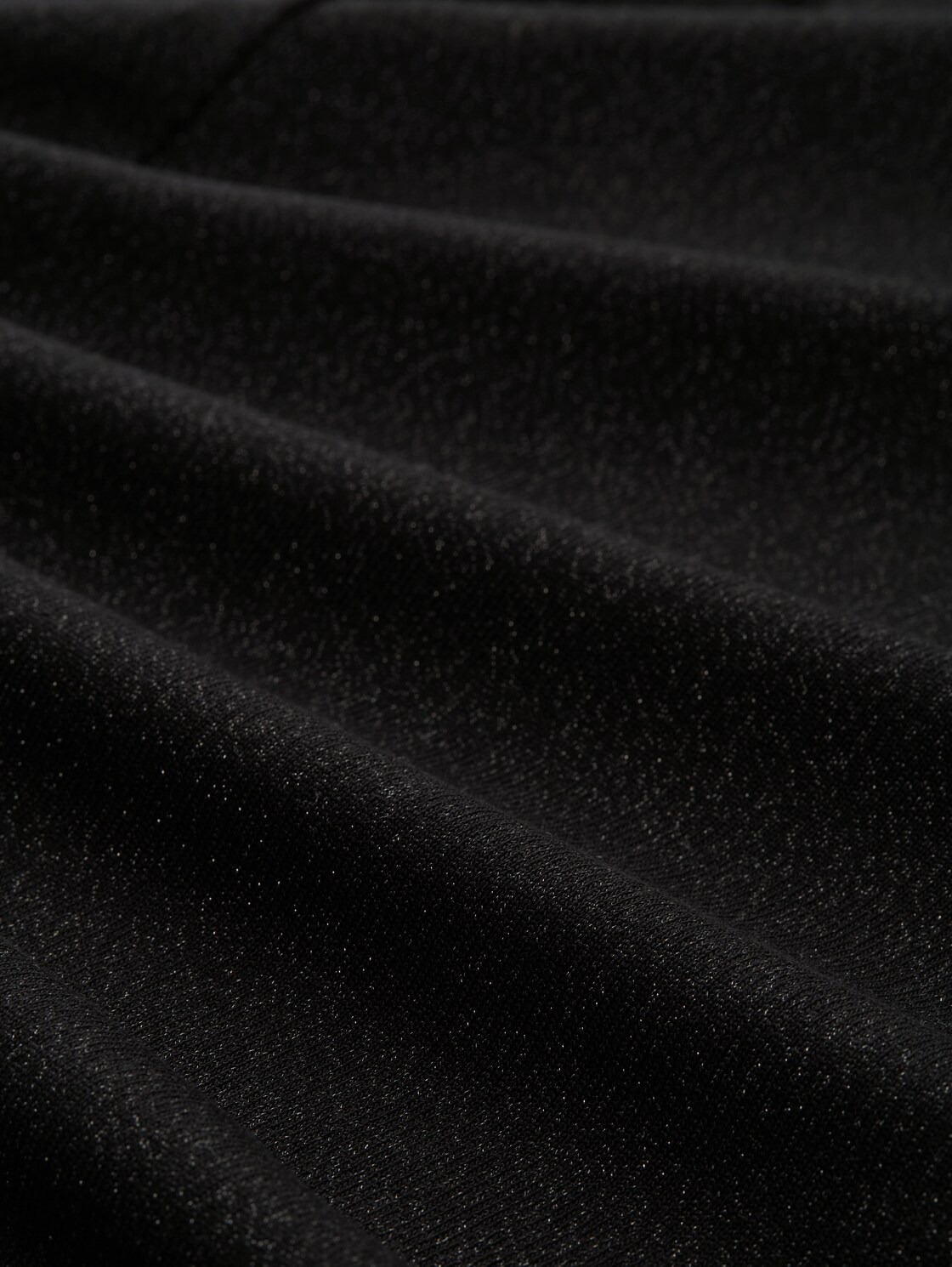 Loose fit shirt met lange mouwen en glitter-effect - deep black - Materiaalweergave