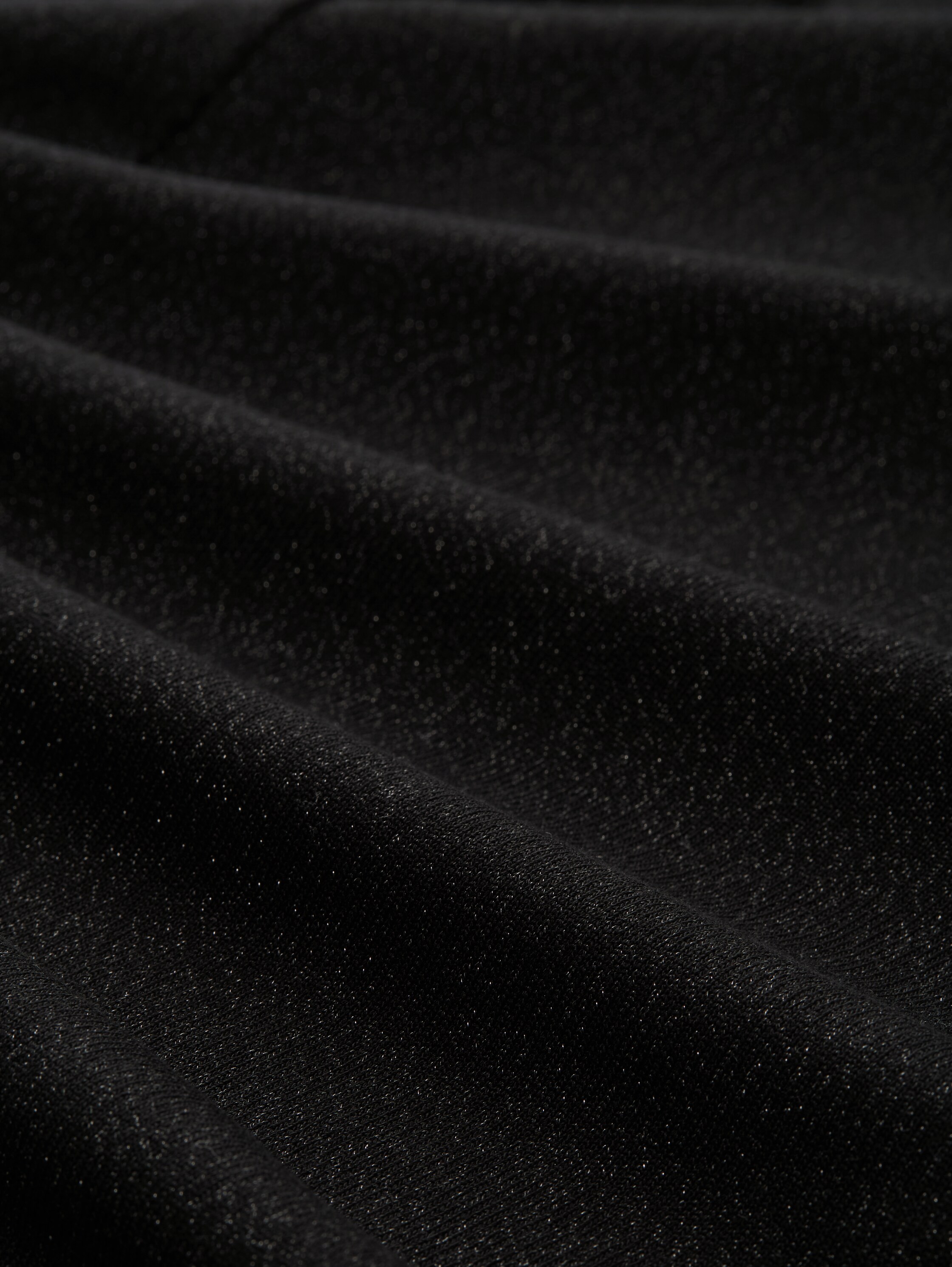 Loose Fit Langarmshirt mit Glitzer-Effekt - deep_black_1 - 