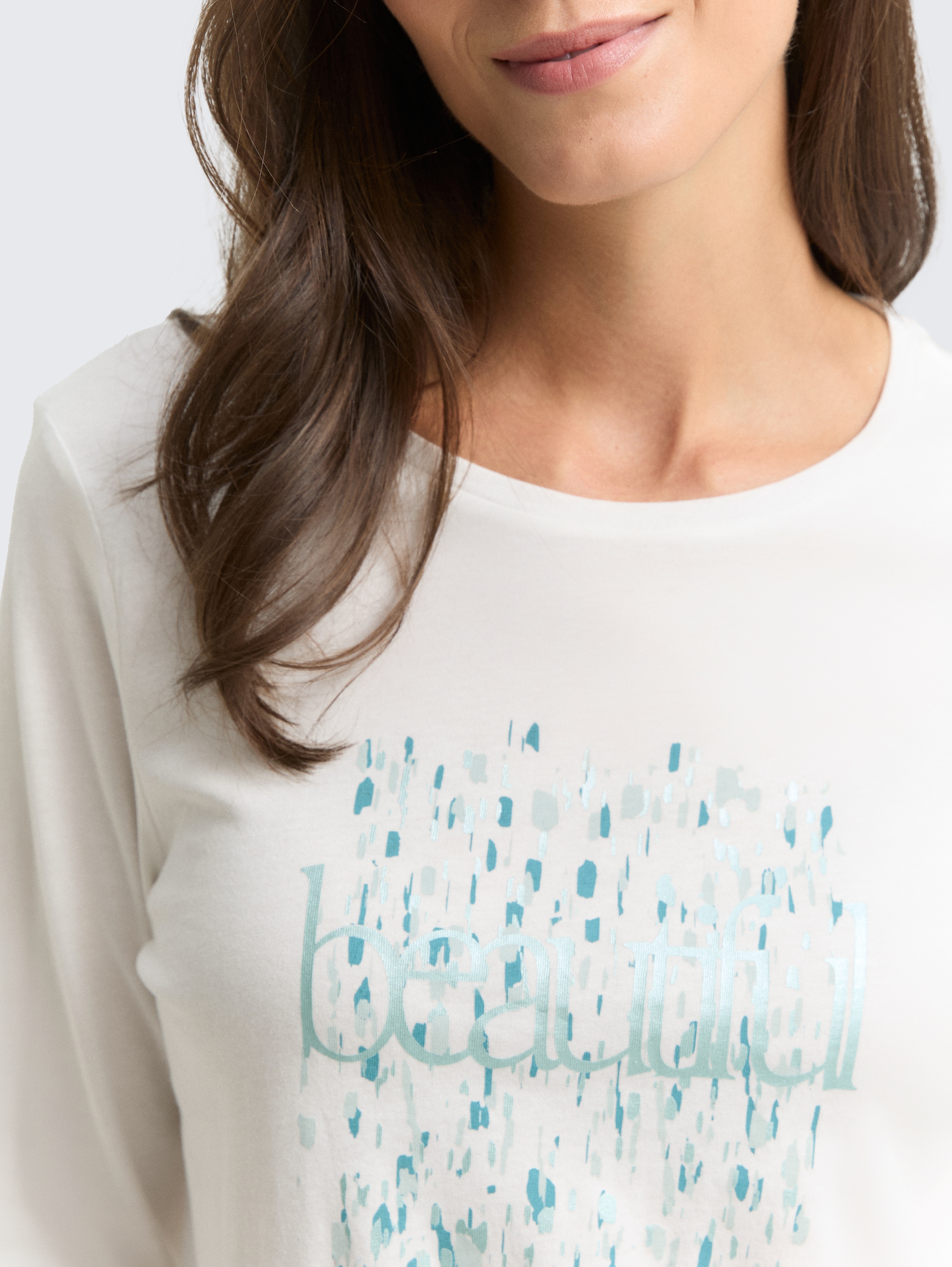 Langarmshirt mit Print - whisper_white - 