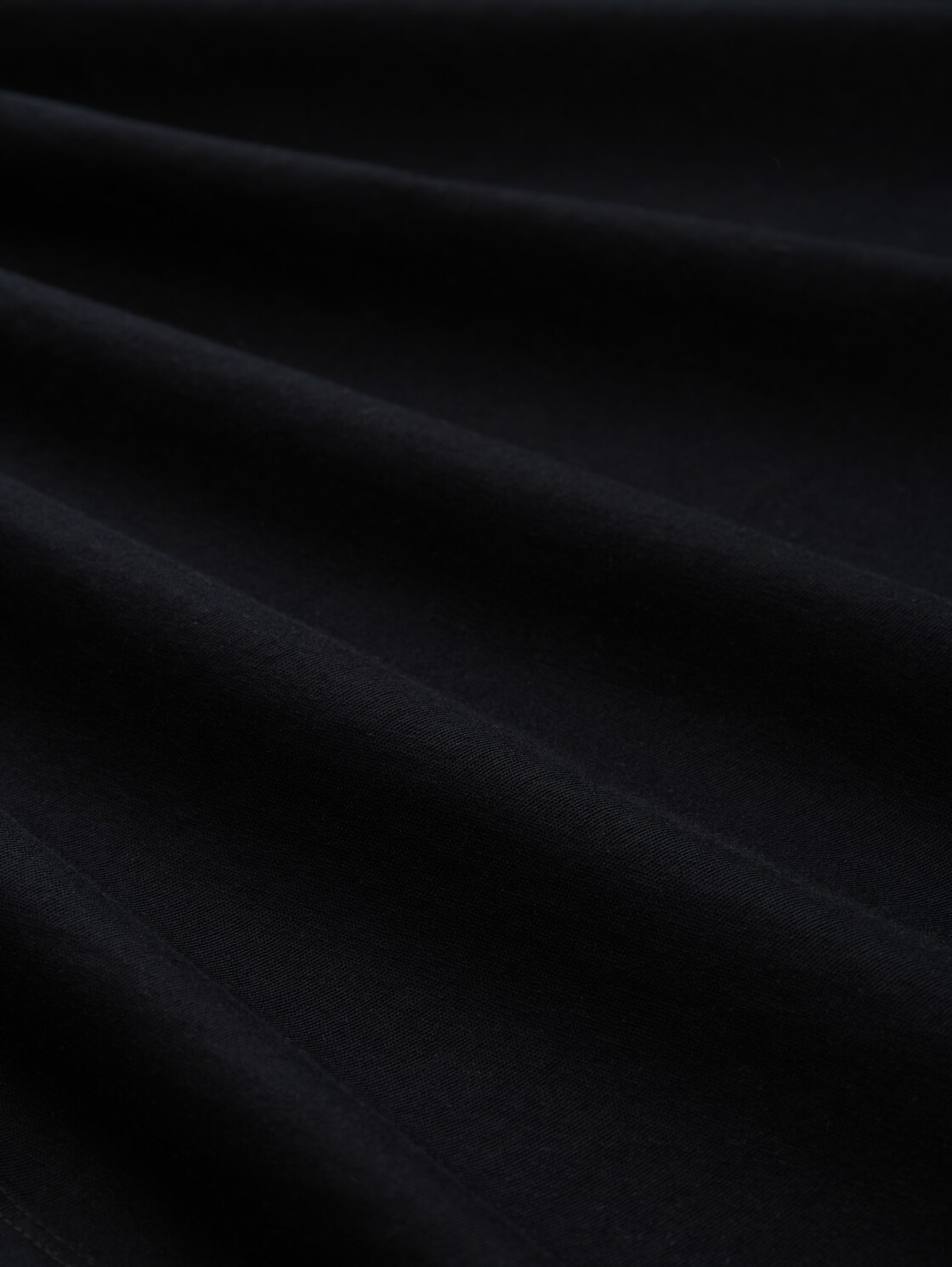 Langarmshirt mit Print - deep black - Material-Ansicht