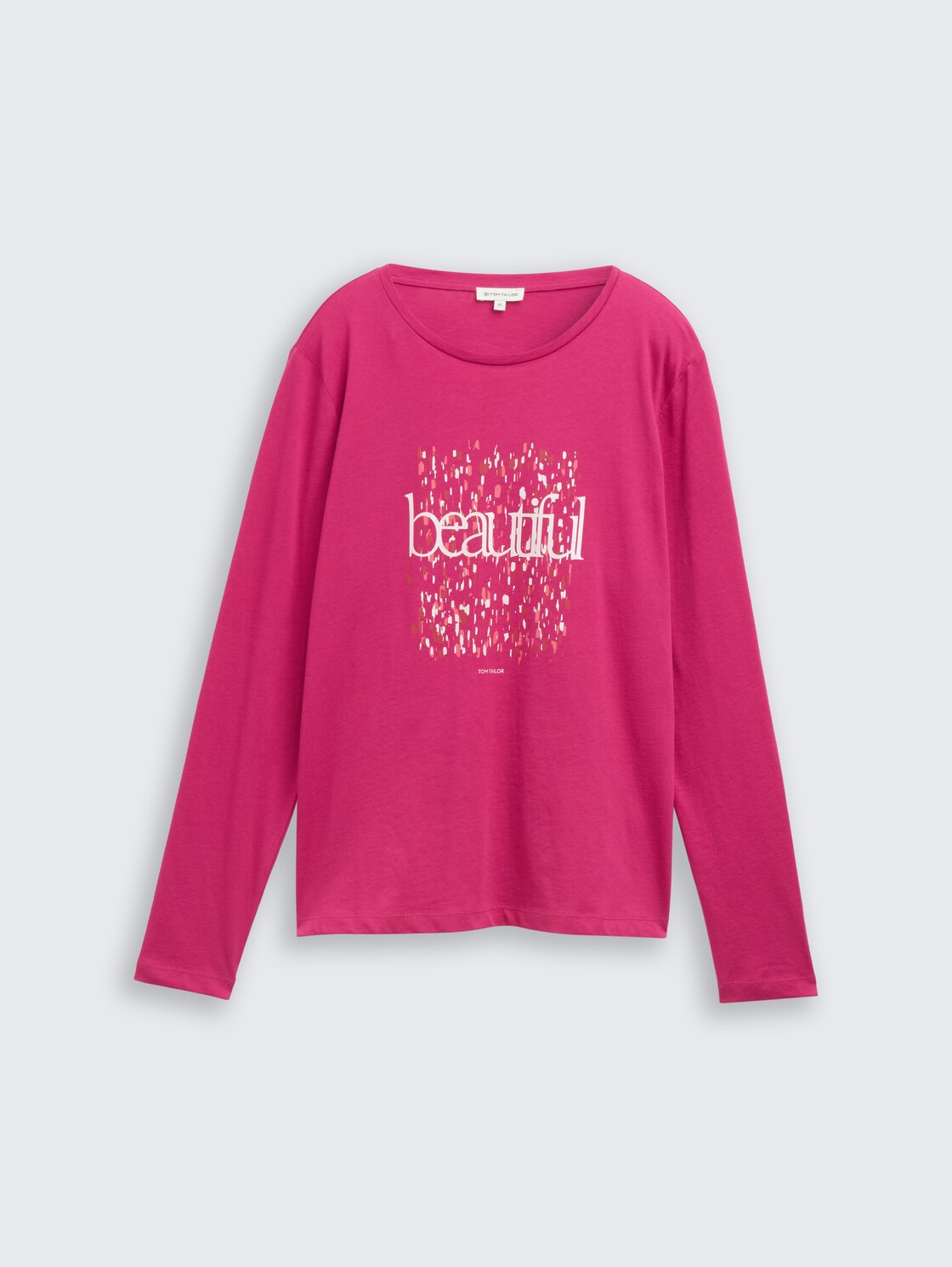 Langarmshirt mit Print - cherry granita - Vorder-Produkt-Ansicht