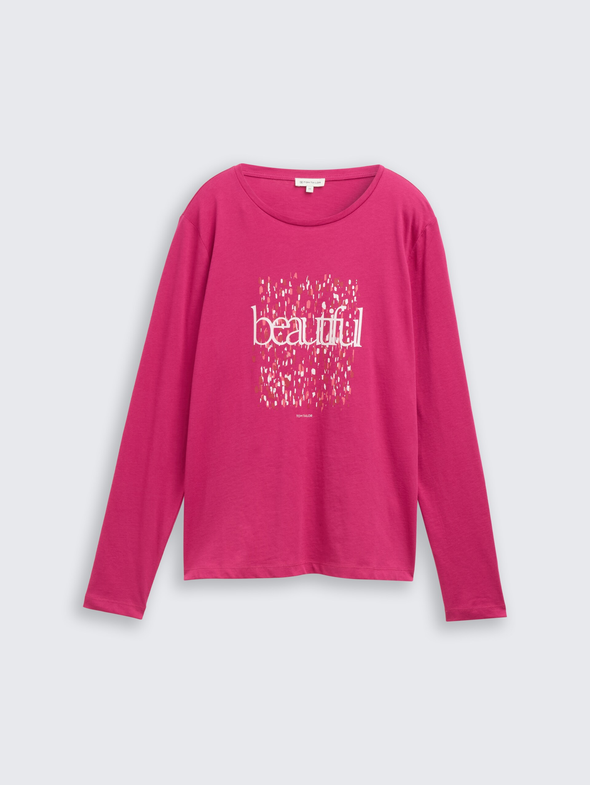 T-shirt met lange mouwen en bedrukt motief - cherry granita - Product vooraanzicht