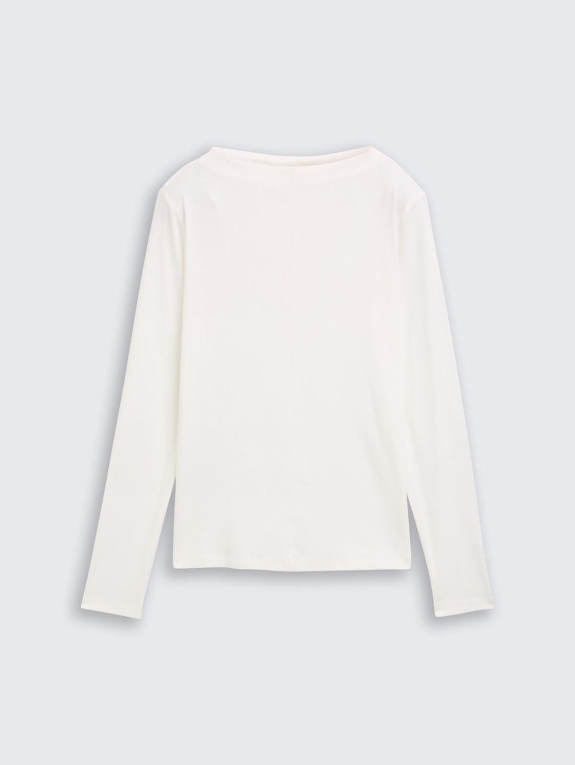 Slim fit long-sleeved shirt - Whisper White - Front product view