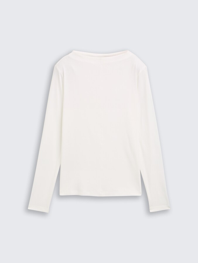 Slim Fit Langarmshirt von Women, Whisper White