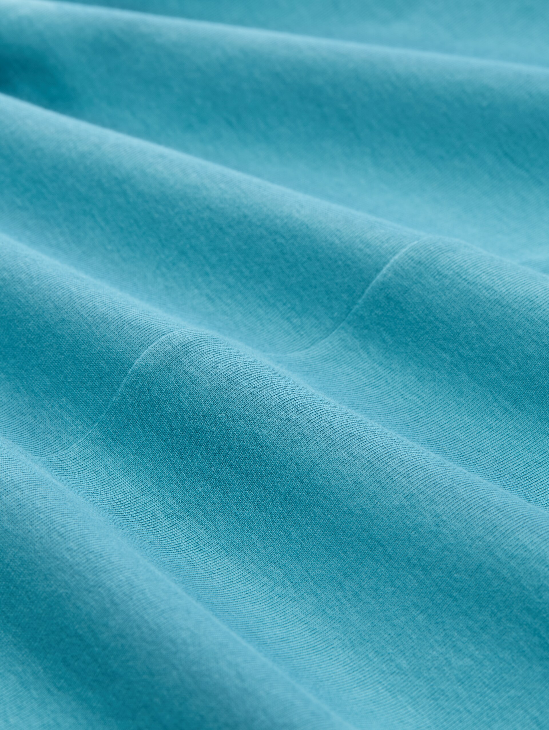 Slim Fit Langarmshirt - tropical teal - Material-Ansicht