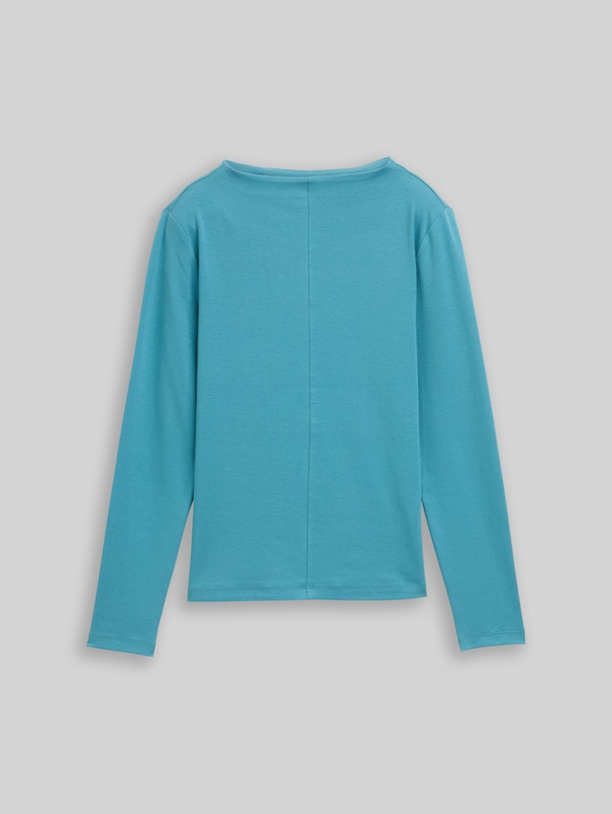 Slim fit shirt met lange mouwen door Women, tropical teal