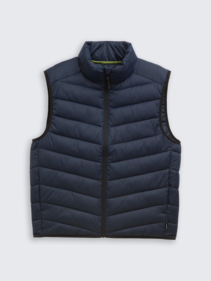 Lightweight Steppweste mit Stehkragen von Denim Male, sky captain blue