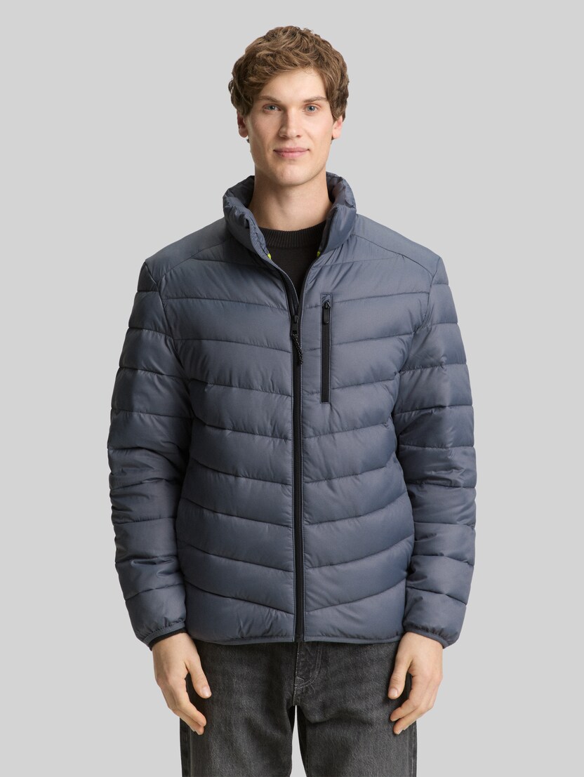 Lightweight Steppjacke mit Stehkragen von Denim Male, urban medium grey