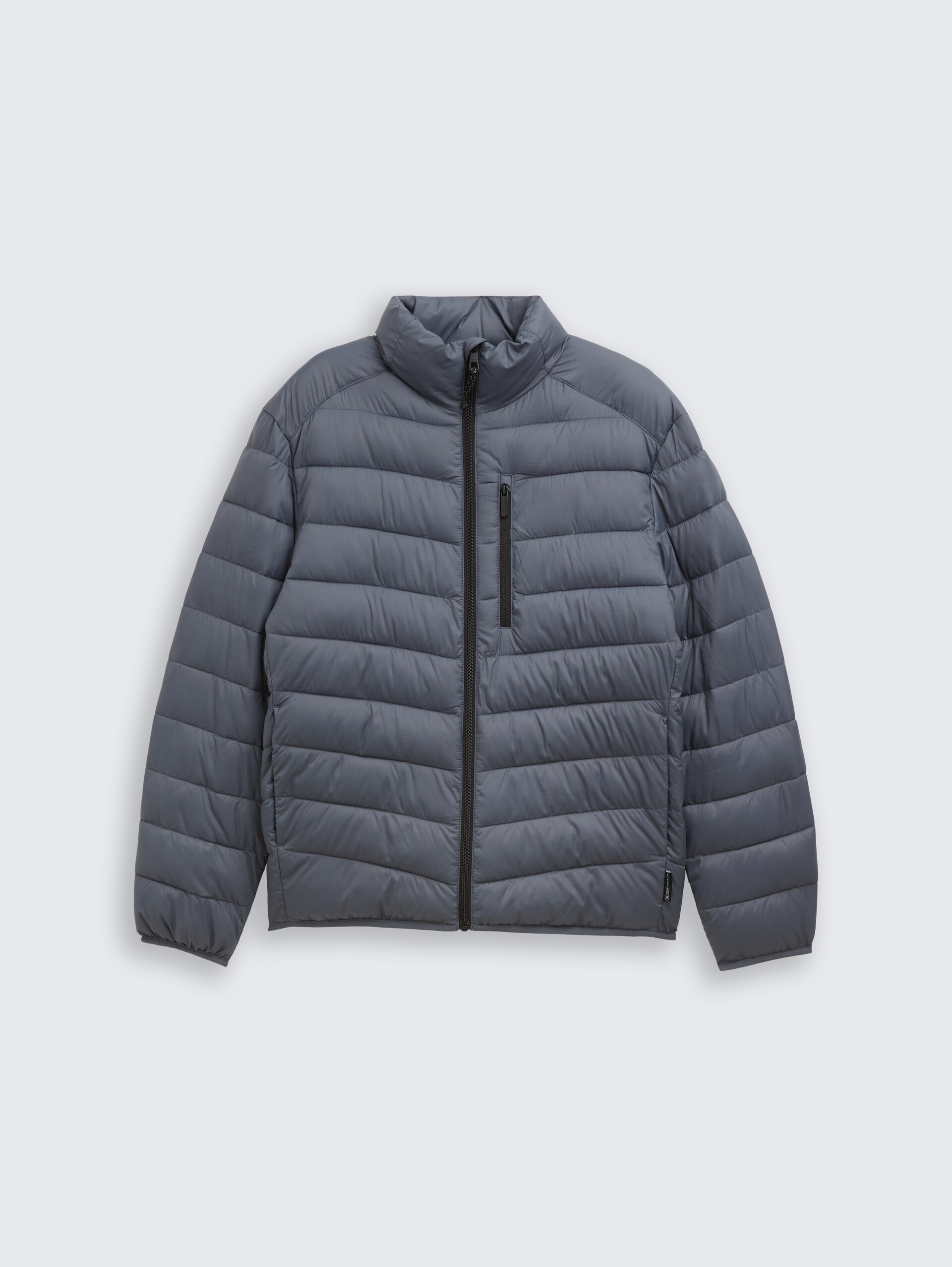 Lichtgewicht gewatteerd jack met opstaande kraag - urban medium grey - Product vooraanzicht