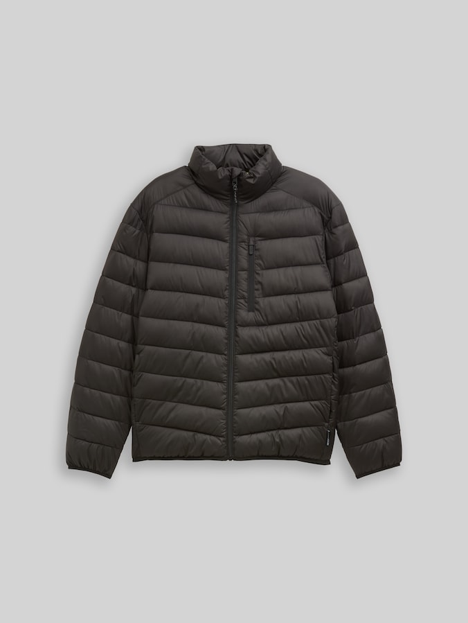Lightweight Steppjacke mit Stehkragen von Denim Male, Black