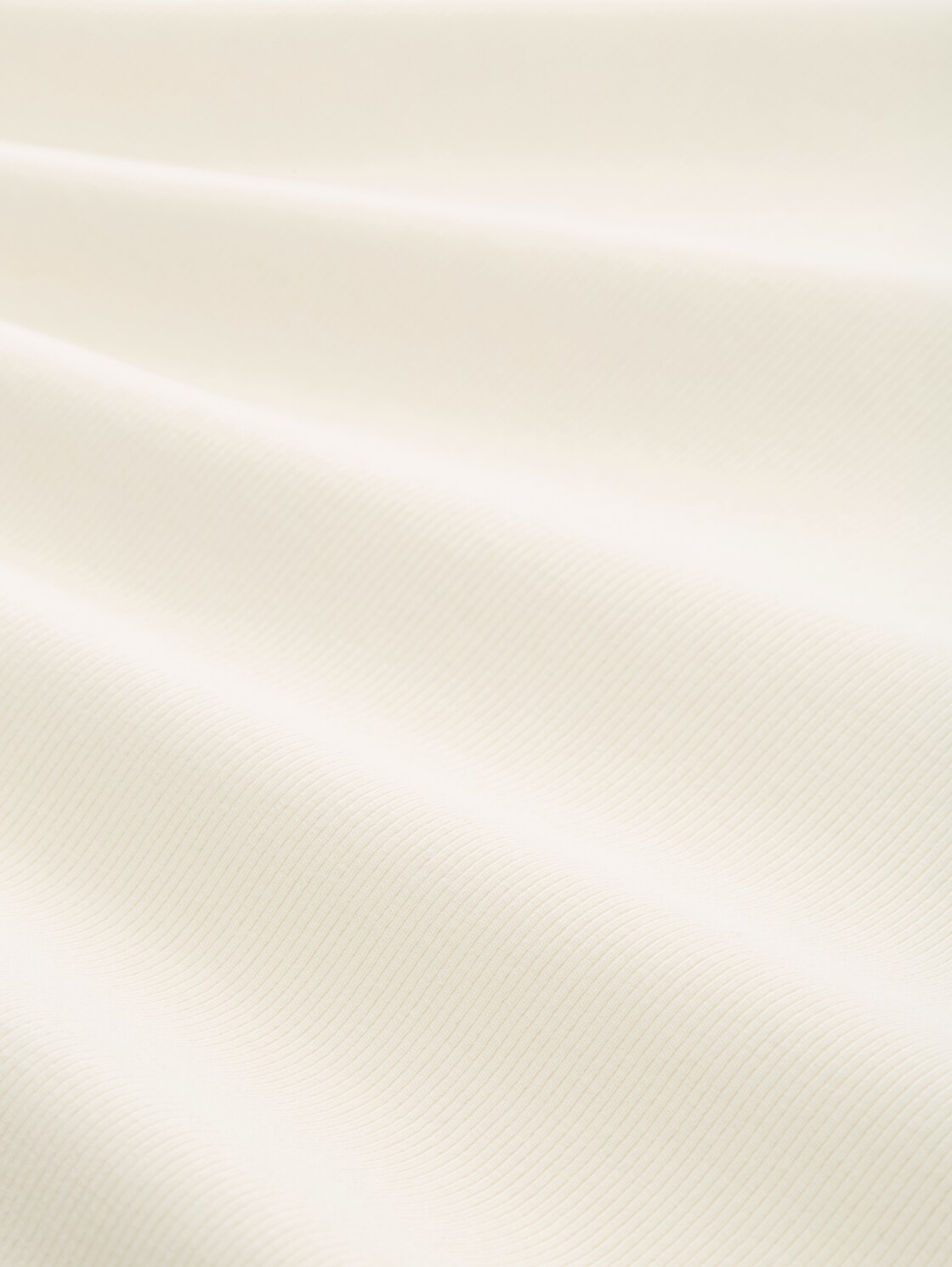 Langarmshirt mit Rippstruktur - Wool White - Material-Ansicht