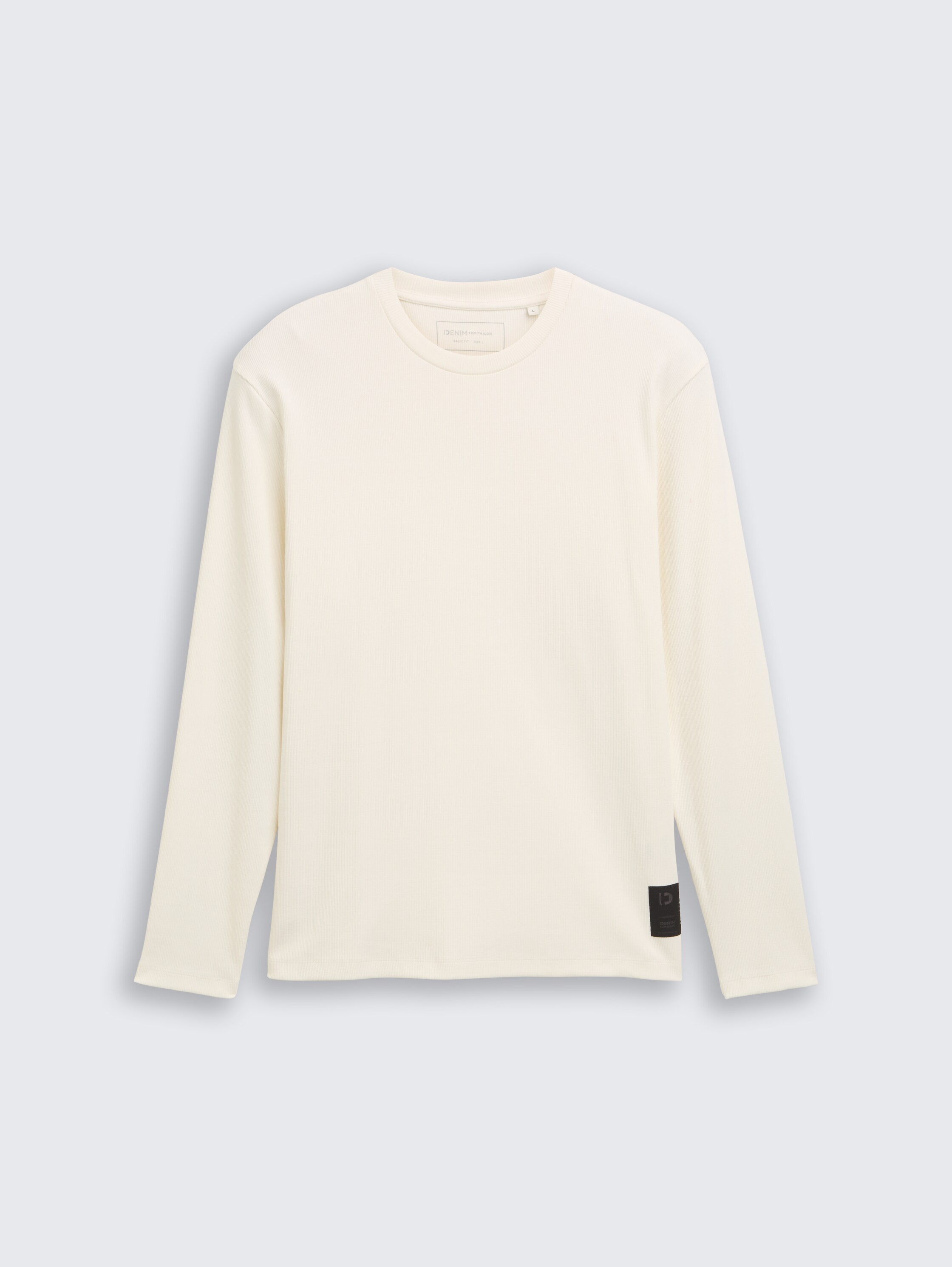 Shirt met lange mouwen en geribde structuur - wool_white - 