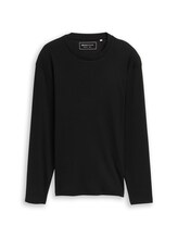 Ausgewählt, Langarmshirt mit Rippstruktur von Tom Tailor, 
