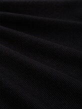 Troyer Langarmshirt mit Rippstruktur - Black - Material-Ansicht