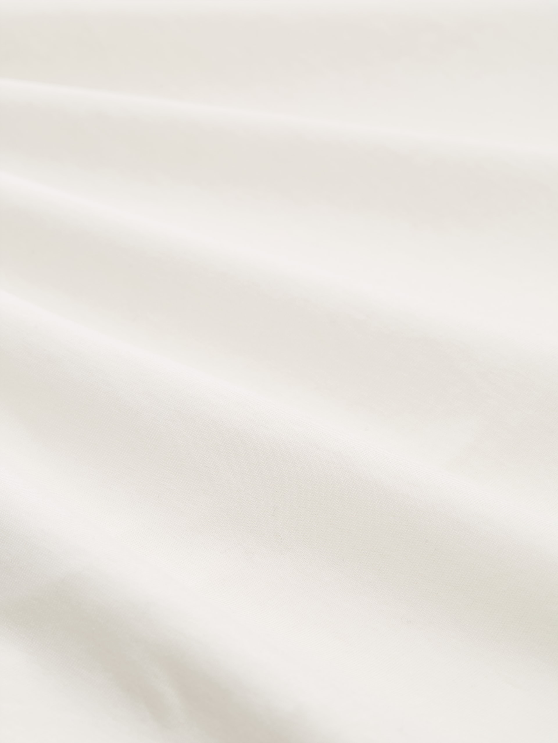 Basic katoenen shirt met lange mouwen - Wool White - Materiaalweergave