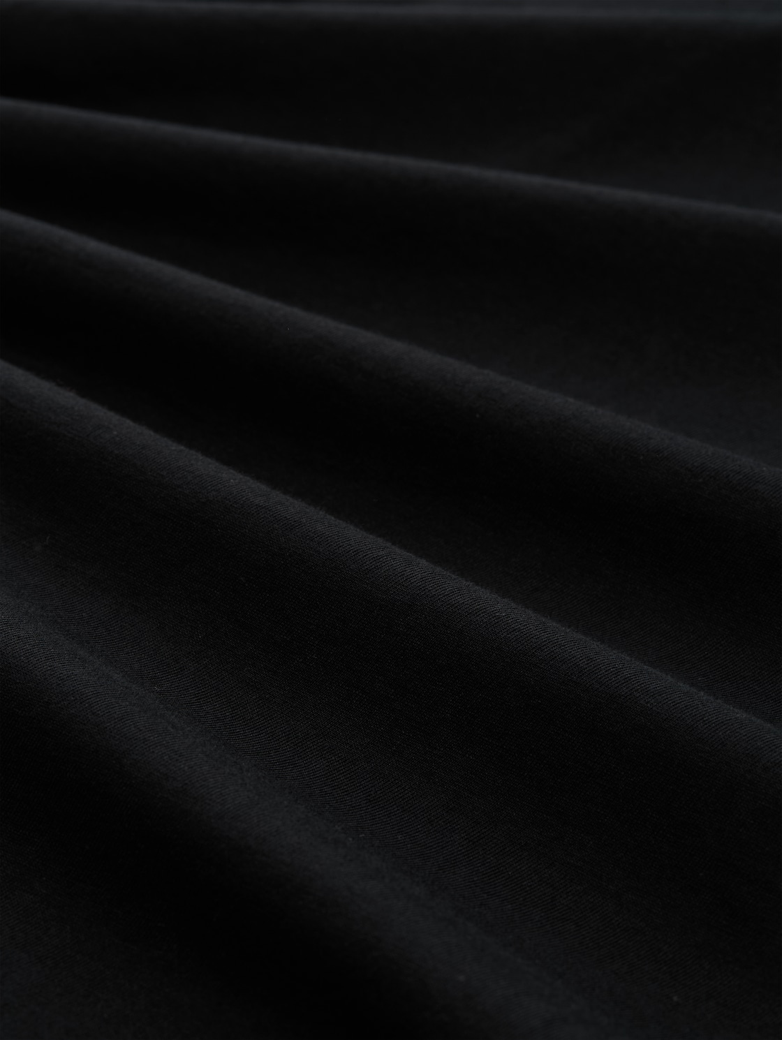 Relaxed Fit T-Shirt mit Print - Black - Material-Ansicht