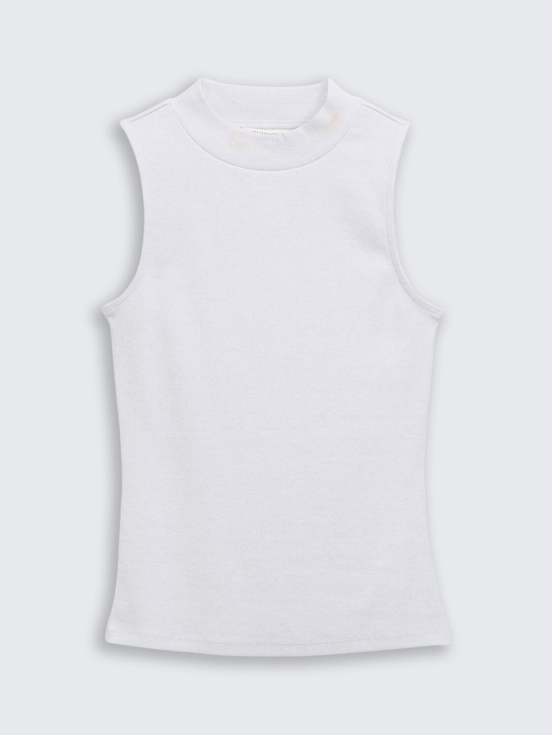 Slim Fit Top mit Glitzer-Effekt - white glitter - Vorder-Produkt-Ansicht