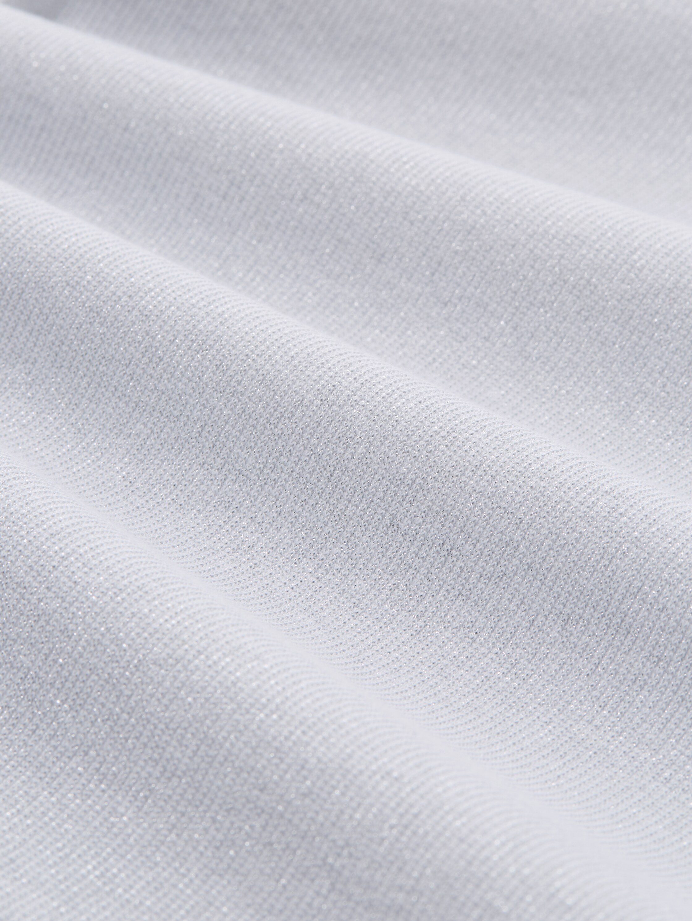 Slim fit shirt met lange mouwen en glittereffect - white_glitter - 