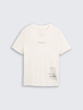 Tee shirt avec imprimé photo - Wool White - Vue de face du produit
