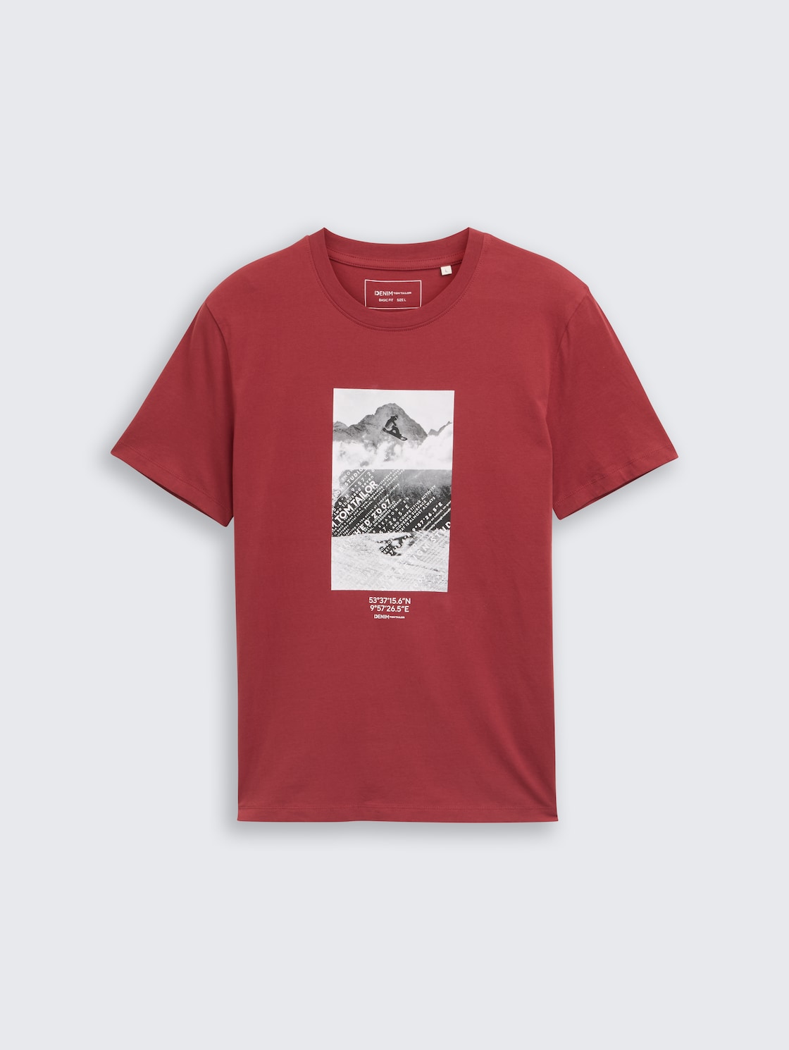 T-Shirt mit Foto-Print - burnt russet - Vorder-Produkt-Ansicht