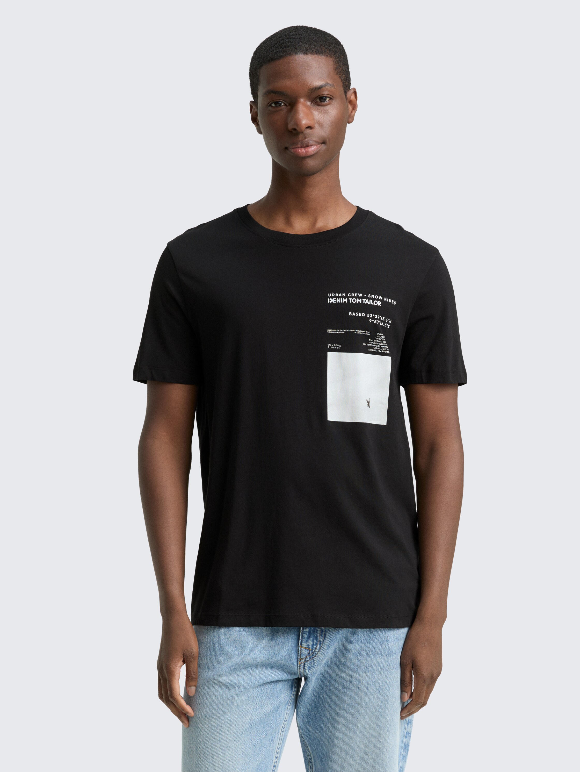 T-shirt met fotoprint - black - 