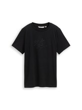 Nicht ausgewählt, Loose Fit T-Shirt mit Glitzer-Stickerei von , schwarz