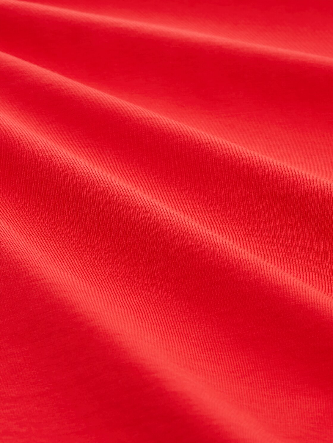 T-Shirt mit Print - brilliant red - Material-Ansicht