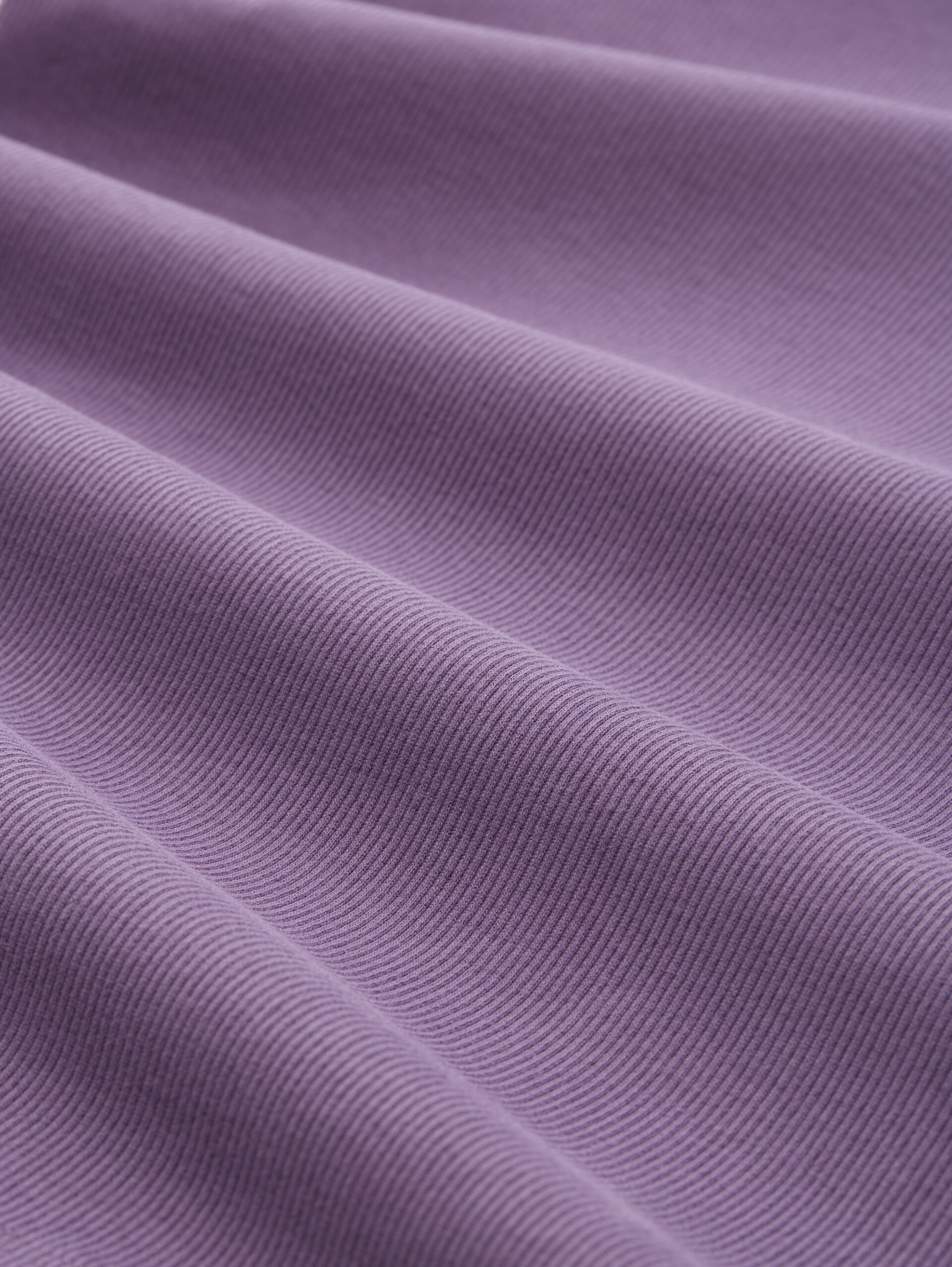 Slim fit shirt met lange mouwen en ribstructuur - Lavender Herb - Materiaalweergave