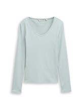 Not Selected, Slim fit long-sleeved shirt with ribbed texture by , blue