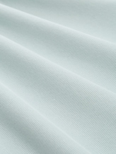 Slim Fit Langarmshirt mit Rippstruktur - Silver Cloud Blue - Material-Ansicht