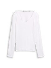 Not Selected, Slim fit long-sleeved shirt with ribbed texture by , white