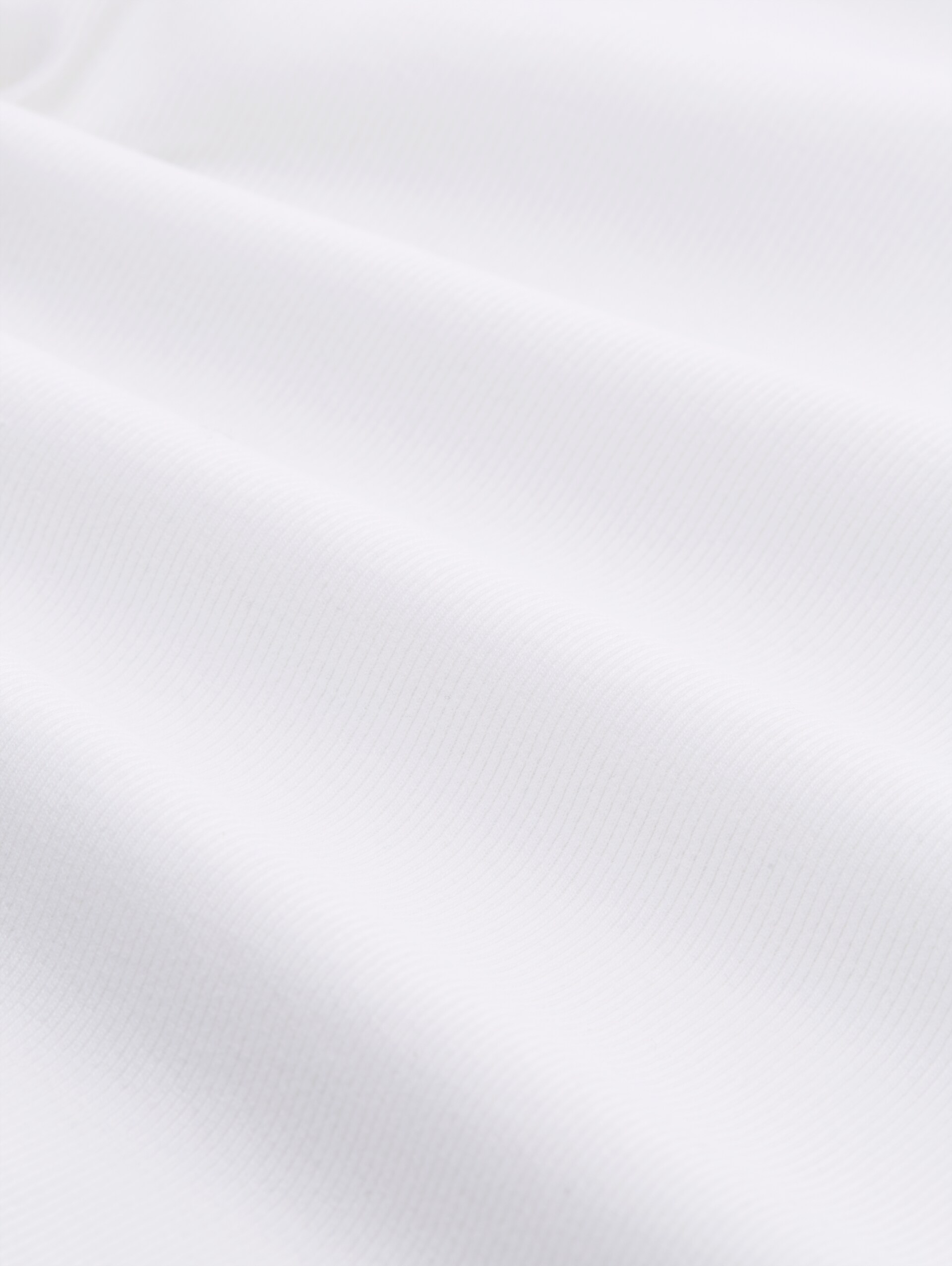 Slim fit shirt met lange mouwen en geribde structuur - White - Materiaalweergave