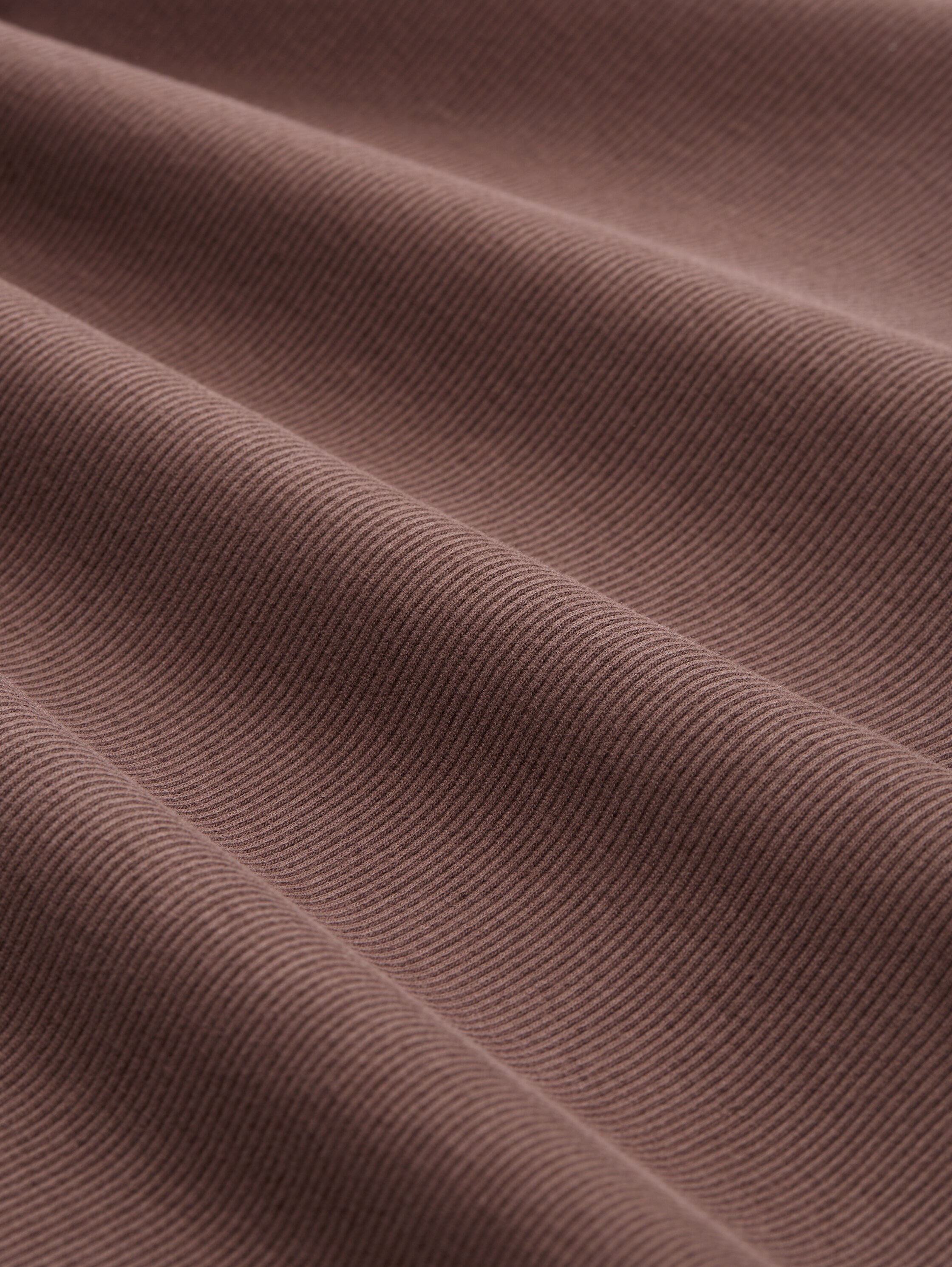 Slim fit shirt met lange mouwen en geribde structuur - soft_chocolate_brown - 