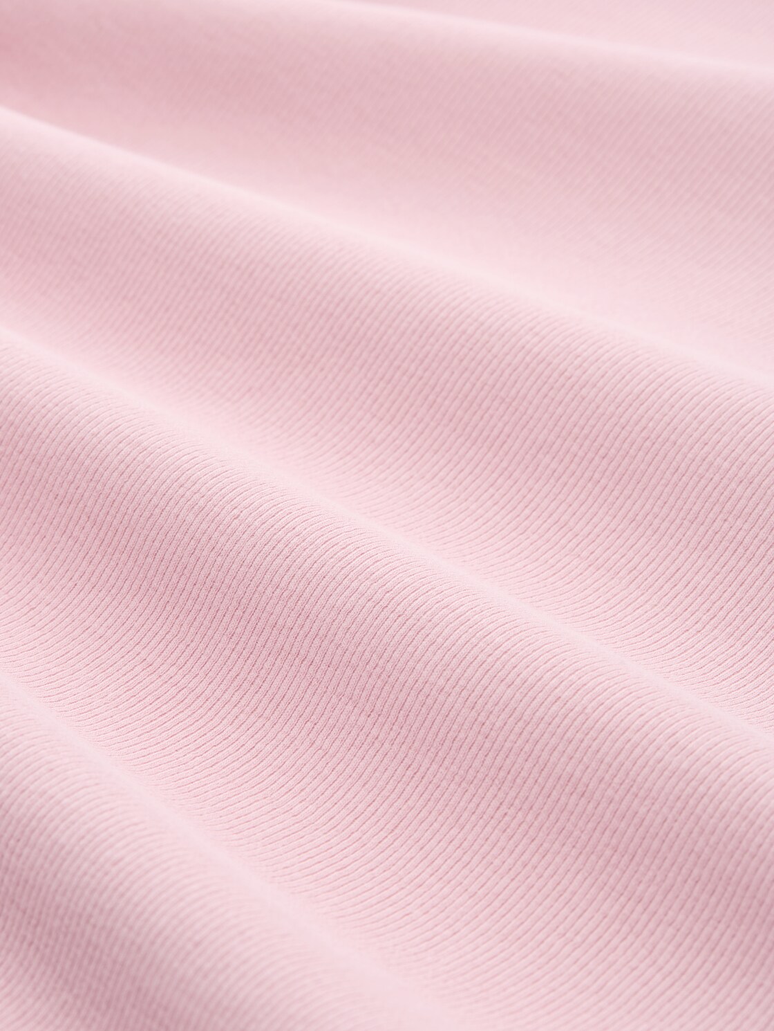 Slim fit shirt met lange mouwen en ribstructuur - soft mauve rose - Materiaalweergave