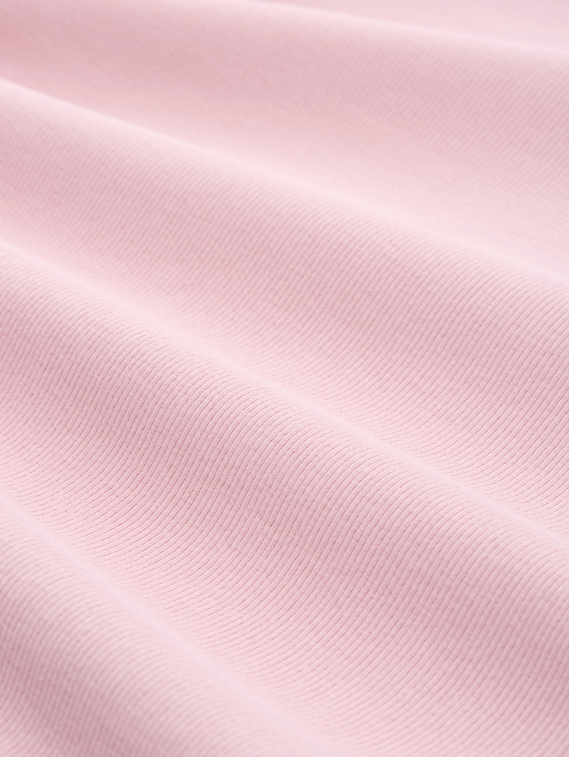 Slim Fit Langarmshirt mit Rippstruktur - soft mauve rose - Material-Ansicht