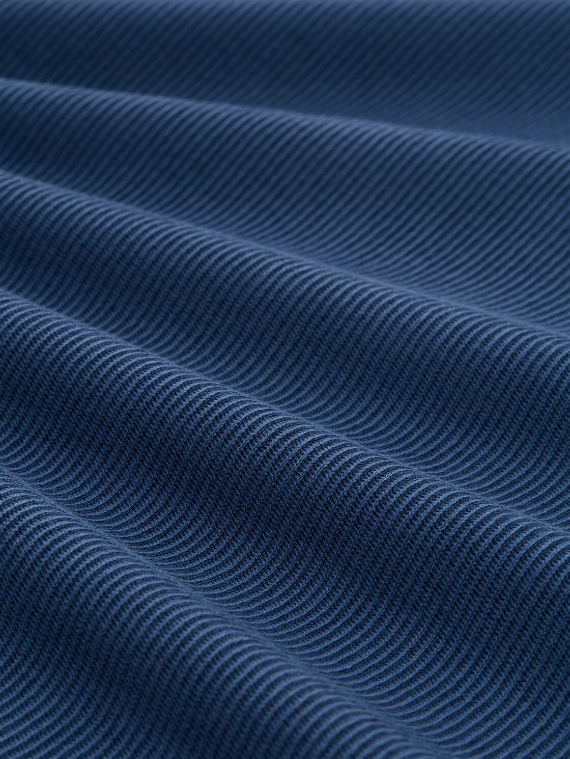 Langarmshirt im 2-in-1-Look - Ocean Night Blue - Material-Ansicht