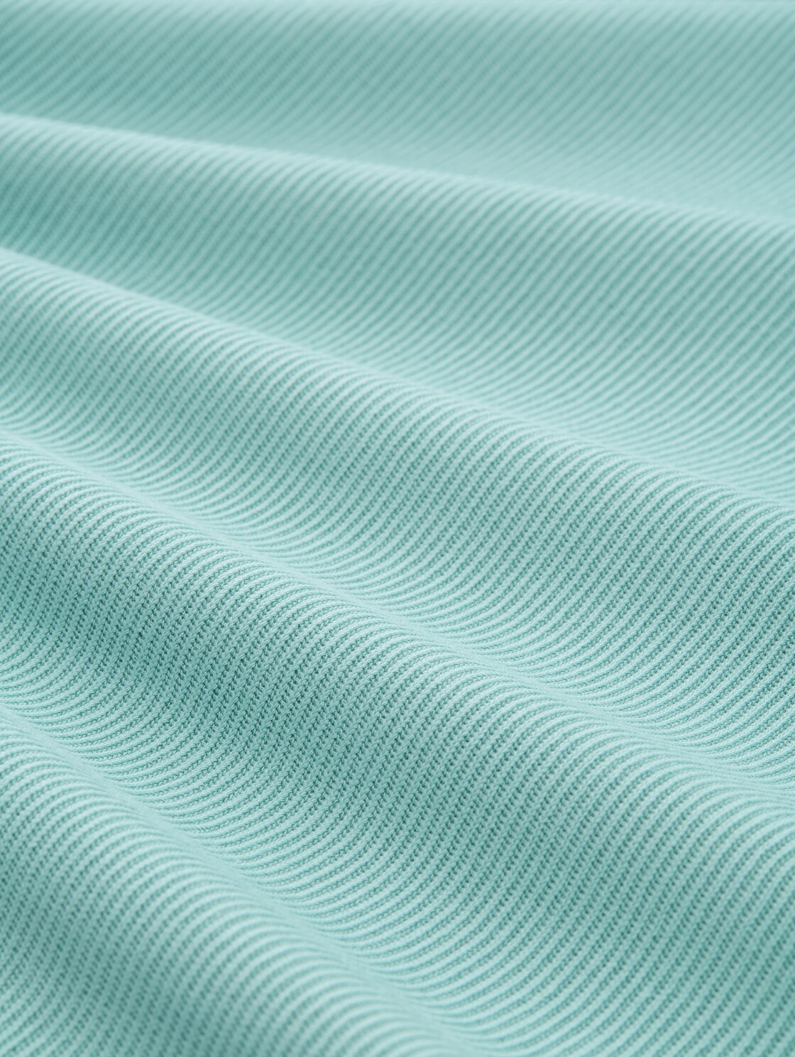 Langarmshirt im 2-in-1-Look - dusty horizon mint - Material-Ansicht