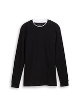 Nicht ausgewählt, Langarmshirt im 2-in-1-Look von , 