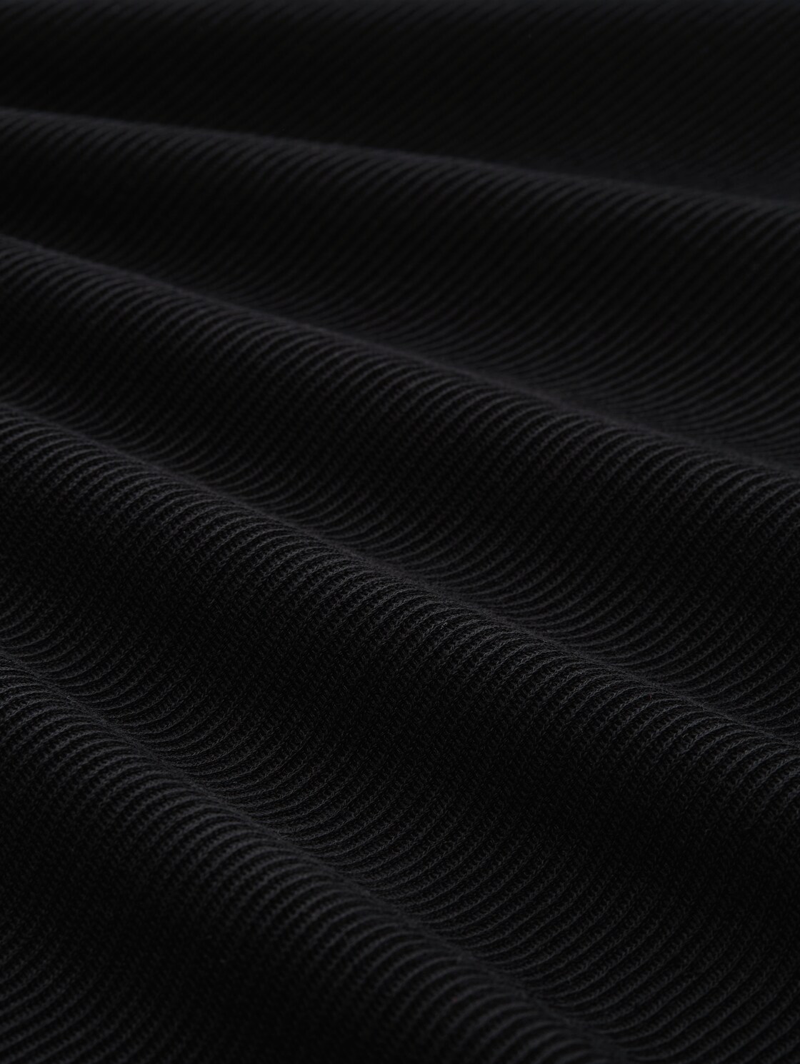 Langarmshirt im 2-in-1-Look - Black - Material-Ansicht