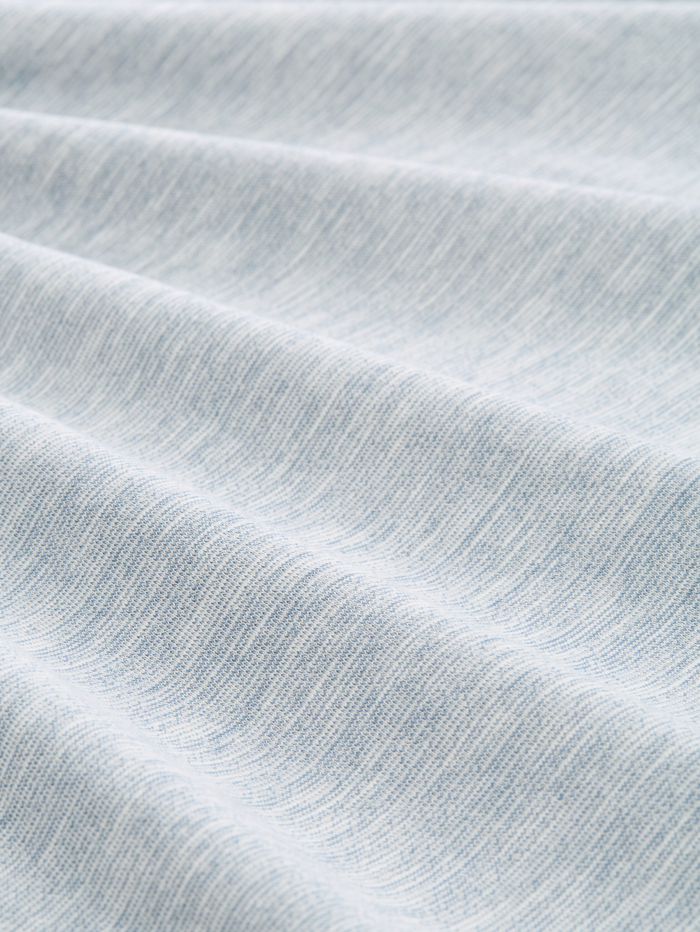 Shirt met lange mouwen in gemêleerde look - dusty_denim_blue - 