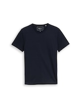 Niet geselecteerd, Slim fit T-shirt van katoen door , blauw