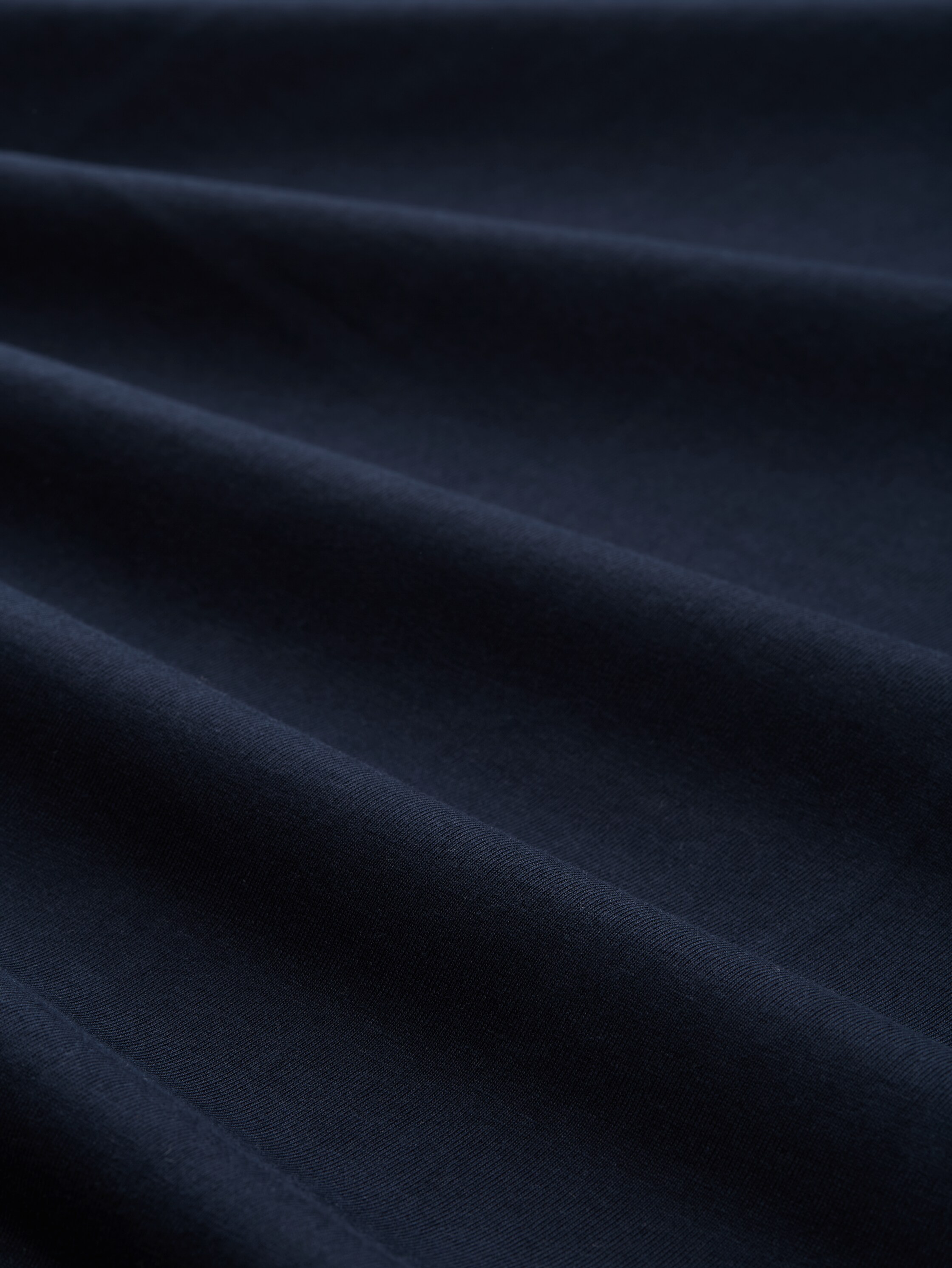 Slim fit T-shirt van katoen - sky captain blue - Materiaalweergave