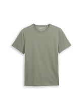 Niet geselecteerd, Slim fit T-shirt van katoen door , groen