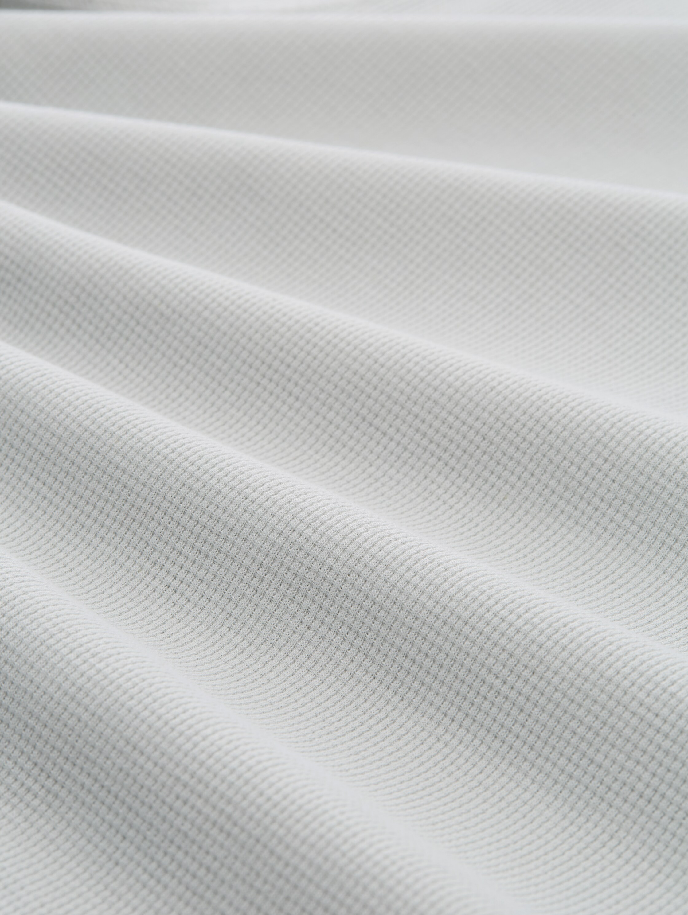Shirt met lange mouwen en wafelstructuur - chalk_grey - 